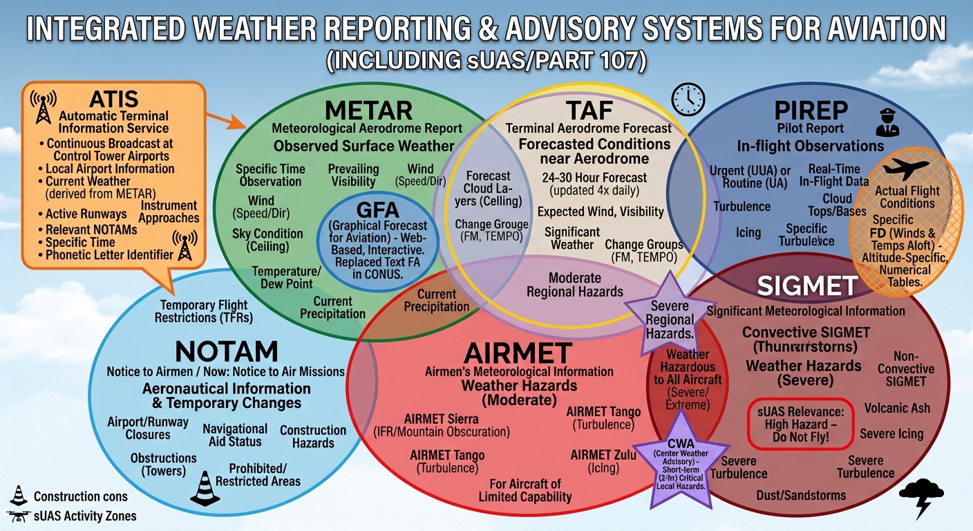 Weather products and alerts reference chart